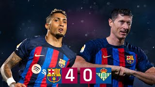 BARÇA 40 BETIS  LALIGA 202223 MD32 [upl. by Eikram]