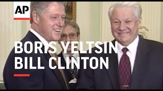 Russia  Boris Yeltsin amp Bill Clinton Meet [upl. by Morse164]