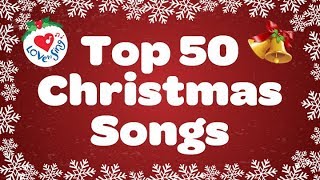 Top 50 Christmas Songs amp Carols  Over 2 Hours Beautiful Xmas Music [upl. by Eeima951]