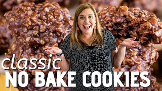 CLASSIC NO BAKE COOKIES Chocolate Peanut Butter [upl. by Adnamma962]