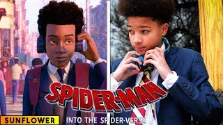 Sunflower  Spiderman Into the Spider Verse  in real life [upl. by Maryn]