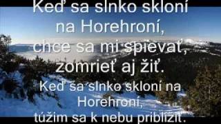 Kristína horehronie lyrics [upl. by Catha]