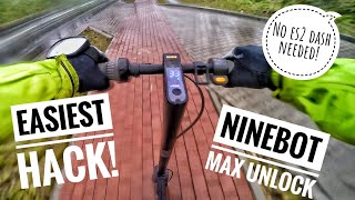 How to EASY HACK the NINEBOT MAX with just your PHONE  XIAOFLASHER APP amp SCOOTERHACKINGorg [upl. by Adnac]