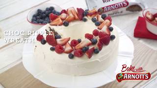 Arnotts Choc Ripple Wreath Cake [upl. by Arammat671]