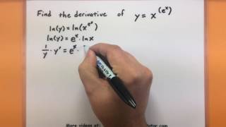 Calculus  How to do logarithmic differentiation [upl. by Trevorr]