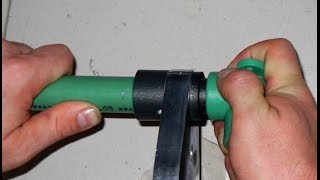 POSTUPAK ZAVARIVANJA PLASTIČNIH CIJEVI ZA VODOVOD PLASTIC PIPE WELDING PROCESS INSTRUCTION [upl. by Healey]