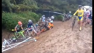 Quand tu fais du cyclocross drôle chutes insolite [upl. by Wivinah640]