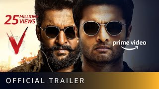 V  Official Trailer  Nani Sudheer Babu Aditi Rao Hydari Nivetha Thomas  Sept 5 [upl. by Mechling224]