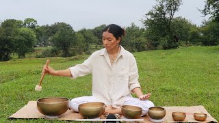 SINGING BOWL THERAPY FOR STRESS AND ANXIETY  PART 1 [upl. by Nois556]