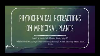 Phytochemical Extraction Methods Used On Medicinal Plants [upl. by Ignacius868]