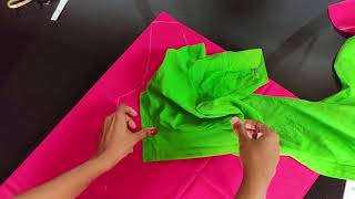 Cross Cut Blouse Cutting And Stitching In Malayalam Part  1 [upl. by Ozmo982]