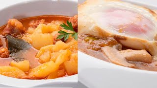 Patatas a la riojana  Huevos con salsa bretona  Cocina Abierta de Karlos Arguiñano [upl. by Areik23]