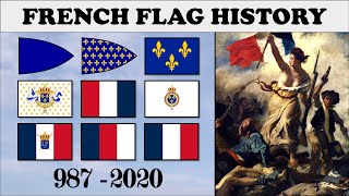 French Flag History Every French Flag 9872020 [upl. by Amil]