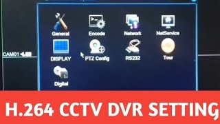 H264 CCTV DVR SETTINGDVR SETTINGDVR FUNCTIONDVR ALL SETTINGS [upl. by Natividad777]