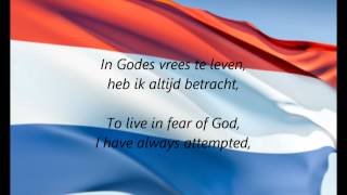 Dutch National Anthem  quotHet Wilhelmusquot NLEN [upl. by Ennaear]