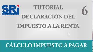 Cómo CALCULAR el IMPUESTO a la RENTA a PAGAR en Ecuador [upl. by Hein]