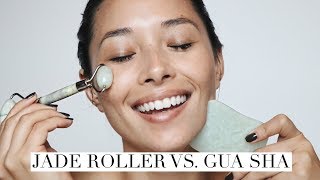 Jade Roller vs Gua Sha  NO Wrinkles NO Breakouts  aja dang [upl. by Garcia426]