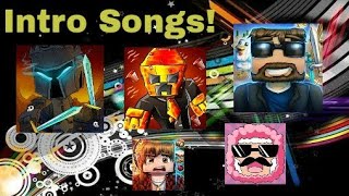 Top 10 Minecraft Youtubers intro amp outro songs [upl. by Ardnajela]