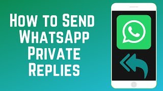 How to Use WhatsApp’s Private Reply Feature [upl. by Auqenwahs871]