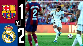 Barcelona 12 Real Madrid  HIGHLIGHTS  LaLiga 202324 [upl. by Anesusa]