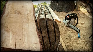 Freehand Chainsaw Milling 🌲 [upl. by Melodie]