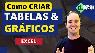 Como Criar TABELAS e GRÁFICOS em Planilhas no EXCEL [upl. by Attennod]