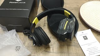 Test  PowerLocus Bluetooth OverEar Kopfhörer im Unboxing [upl. by Petigny31]