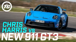 Review Chris Harris drives the new Porsche 911 GT3  Top Gear [upl. by Hgielrebma933]