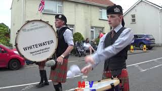 Whitewater Pipe Band  Hamiltonsbawn Silver Band Parade 2019 [upl. by Strader]