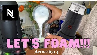 How To Foam Milk With Aeroccino 3 Make Coffee With Foam Tips amp Tricks  Easy Foamed Latte Recipe [upl. by Harad220]