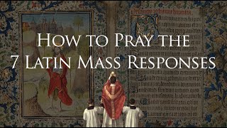 7 Latin Mass Responses to Memorize [upl. by Gizela]