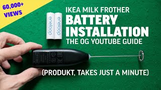 Ikea milk frother battery installation Ikea Produkt handheld electric frother cappuccino latte [upl. by Akilegna916]