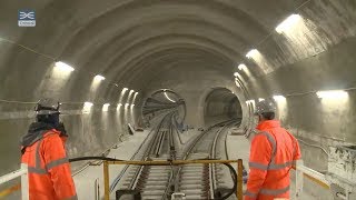 Crossrail railway systems Elizabeth line permanent track installation complete [upl. by Toddy]