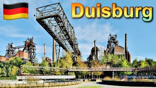 4K Sunny Day Walk in Germany  Duisburg City Tour  Landscape Park Duisburg Nord [upl. by Willner276]