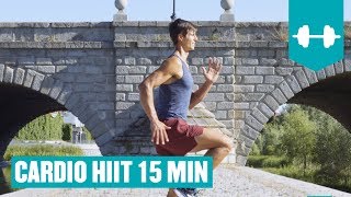 Rutina Cardio HIIT Intenso 15 minutos  Ejercicios para hacer en Casa [upl. by Keldon]