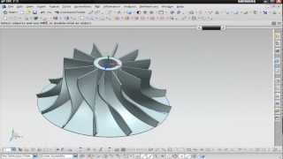 NX Modeling  Concept Design Impeller [upl. by Eikciv]