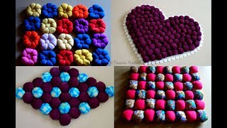 4 Creative Doormat ideas from old clothes  Door mat DIY  Make door mat at home [upl. by Agnimod]