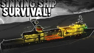 Sinking Ship SURVIVAL and RESCUE  Stormworks Multiplayer Gameplay Challenge [upl. by Cochard]