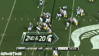 LeVeon Bell Michigan State Hurdle [upl. by Melly]