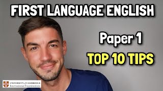 IGCSE First Language English  Paper 1 My Top 10 Tips [upl. by Nynnahs]