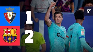 OSASUNA 12 BARÇA  LALIGA 202324 MD4 [upl. by Elburt]