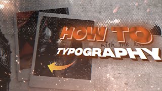 Tutorial PMV Typography Style  Alight Motion [upl. by Aennyl]