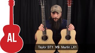 Martin LX1 vs Baby Taylor  A Travel Guitar Comparison [upl. by Gnilyam]