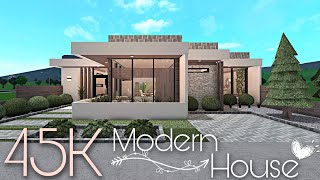 BLOXBURG 45K MODERN HOUSE  NOGAMEPASS [upl. by Sukcirdor]