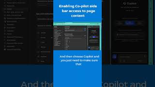 Enabling Co pilot side bar access to page content tutorial microsoft [upl. by Leeban]