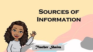 Sources of Information English 6 Week 6 MELCBased [upl. by Ax]