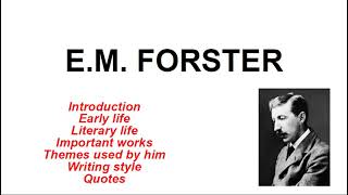 EM Forster biography Who wrote A Passage to India [upl. by Eeryk]