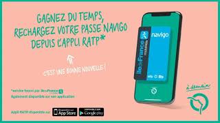 Recharger son passe Navigo avec lappli RATP cest désormais possible avec un iPhone   RATP [upl. by Ursi588]