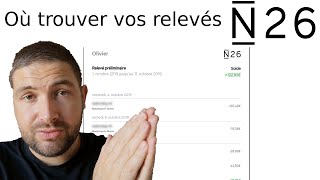 Tuto Comment télécharger vos relevés de compte bancaire N26 [upl. by Attoynek18]