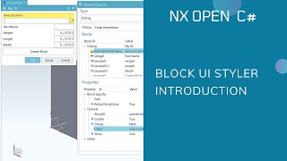 Part 1  NX Block UI Styler Introduction [upl. by Sherwin]